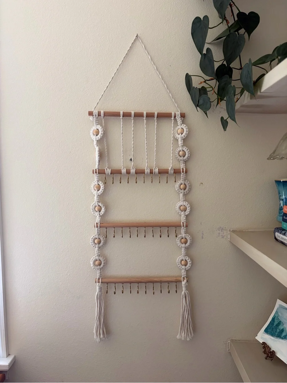 Boho-Style Multi-Tier Macrame Organizer